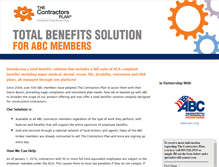 Tablet Screenshot of abc.contractorsplan.com